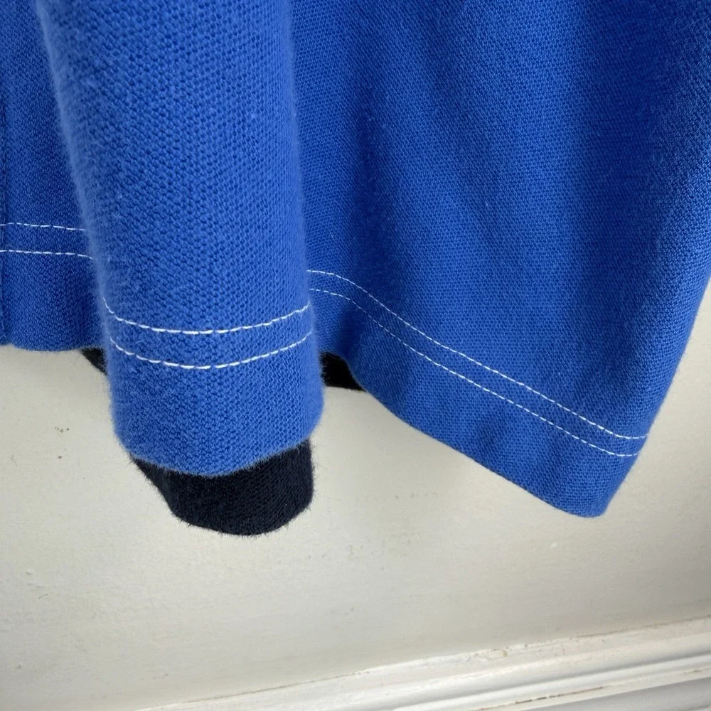 VTG Chaps ralph lauren polo 90S Color‎ Block Men's Medium Shirt Blue Y2K